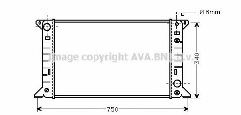 AVA FD2141 Radiator, engine cooling FD2141: Buy near me in Poland at 2407.PL - Good price!