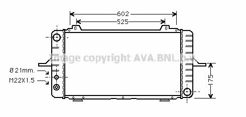 AVA FD2189 Радиатор охлаждения двигателя FD2189: Отличная цена - Купить в Польше на 2407.PL!