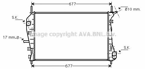 AVA FD2376 Radiator, engine cooling FD2376: Buy near me in Poland at 2407.PL - Good price!