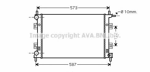 AVA FD2399 Радіатор охолодження двигуна FD2399: Приваблива ціна - Купити у Польщі на 2407.PL!