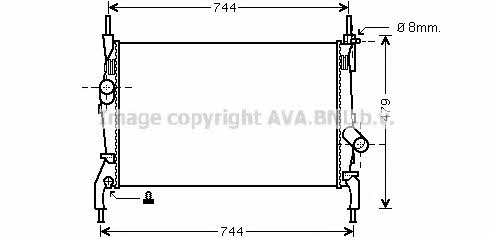 AVA FD2404 Радиатор охлаждения двигателя FD2404: Отличная цена - Купить в Польше на 2407.PL!