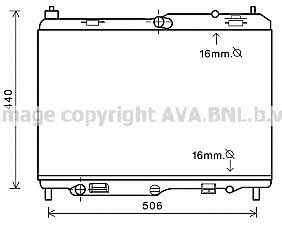 AVA FD2441 Радиатор охлаждения двигателя FD2441: Отличная цена - Купить в Польше на 2407.PL!