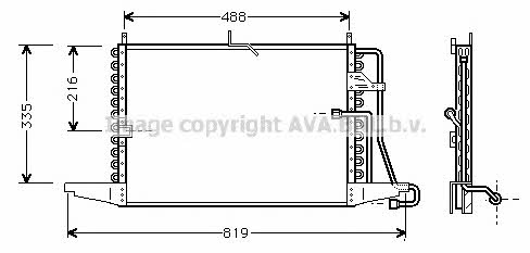 AVA FD5298 Радіатор кондиціонера (Конденсатор) FD5298: Приваблива ціна - Купити у Польщі на 2407.PL!