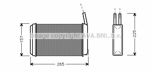 AVA FD6094 Heat exchanger, interior heating FD6094: Buy near me in Poland at 2407.PL - Good price!