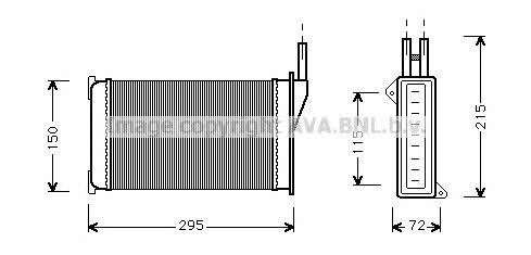 AVA FD6095 Heat exchanger, interior heating FD6095: Buy near me in Poland at 2407.PL - Good price!