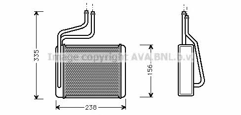 AVA FD6286 Heat exchanger, interior heating FD6286: Buy near me in Poland at 2407.PL - Good price!
