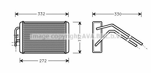 AVA FD6291 Heat exchanger, interior heating FD6291: Buy near me in Poland at 2407.PL - Good price!