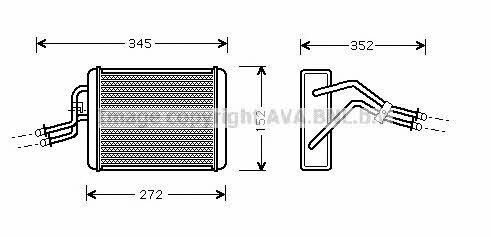 AVA FD6317 Heat exchanger, interior heating FD6317: Buy near me in Poland at 2407.PL - Good price!