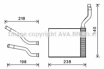 AVA FD6465 Heat exchanger, interior heating FD6465: Buy near me in Poland at 2407.PL - Good price!