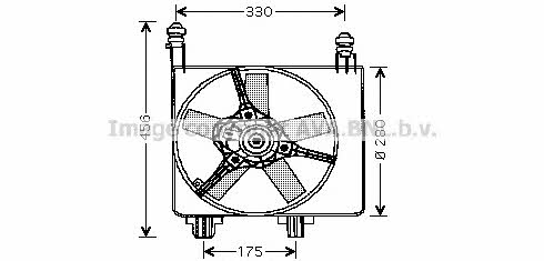 AVA FD7524 Вентилятор радиатора охлаждения FD7524: Отличная цена - Купить в Польше на 2407.PL!