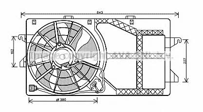 AVA FD7547 Вентилятор радиатора охлаждения FD7547: Отличная цена - Купить в Польше на 2407.PL!