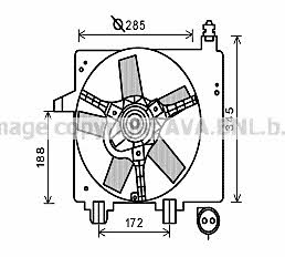 AVA FD7550 Hub, engine cooling fan wheel FD7550: Buy near me in Poland at 2407.PL - Good price!