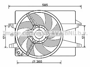 AVA FD7551 Вентилятор радіатора охолодження FD7551: Купити у Польщі - Добра ціна на 2407.PL!