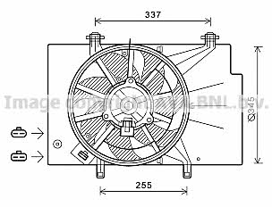 AVA FD7557 Hub, engine cooling fan wheel FD7557: Buy near me in Poland at 2407.PL - Good price!