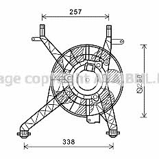 AVA FD7558 Hub, engine cooling fan wheel FD7558: Buy near me at 2407.PL in Poland at an Affordable price!