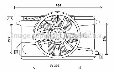 AVA FD7561 Hub, engine cooling fan wheel FD7561: Buy near me in Poland at 2407.PL - Good price!