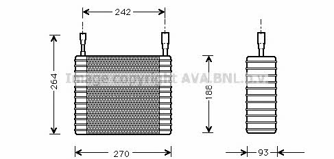 AVA FDV025 Air conditioner evaporator FDV025: Buy near me in Poland at 2407.PL - Good price!