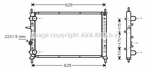 AVA FT2188 Радиатор охлаждения двигателя FT2188: Отличная цена - Купить в Польше на 2407.PL!