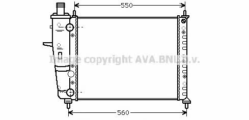 AVA FT2230 Radiator, engine cooling FT2230: Buy near me at 2407.PL in Poland at an Affordable price!