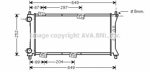 AVA FT2258 Радиатор охлаждения двигателя FT2258: Отличная цена - Купить в Польше на 2407.PL!