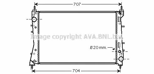 AVA FT2359 Радиатор охлаждения двигателя FT2359: Отличная цена - Купить в Польше на 2407.PL!