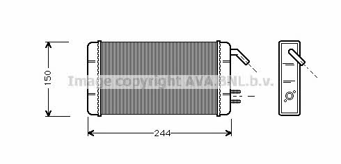 AVA FT6082 Heat exchanger, interior heating FT6082: Buy near me in Poland at 2407.PL - Good price!