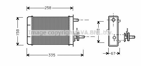 AVA FT6084 Heat exchanger, interior heating FT6084: Buy near me in Poland at 2407.PL - Good price!