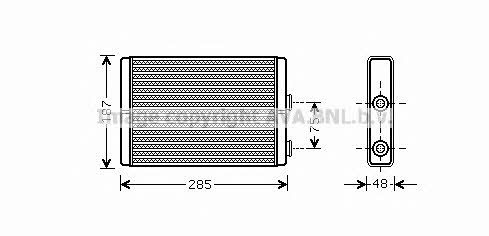 AVA FT6325 Heat exchanger, interior heating FT6325: Buy near me in Poland at 2407.PL - Good price!