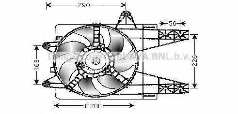 AVA FT7284 Hub, engine cooling fan wheel FT7284: Buy near me in Poland at 2407.PL - Good price!