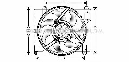 AVA FT7503 Вентилятор радиатора охлаждения FT7503: Отличная цена - Купить в Польше на 2407.PL!