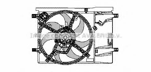 AVA FT7533 Hub, engine cooling fan wheel FT7533: Buy near me in Poland at 2407.PL - Good price!