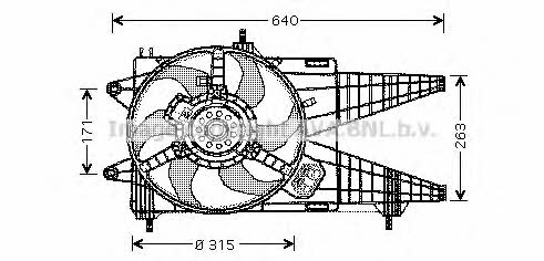 AVA FT7536 Hub, engine cooling fan wheel FT7536: Buy near me in Poland at 2407.PL - Good price!