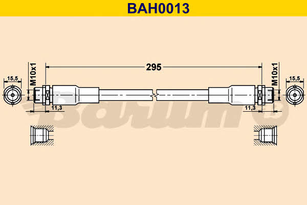 Barum BAH0013 Przewód hamulcowy elastyczny BAH0013: Dobra cena w Polsce na 2407.PL - Kup Teraz!