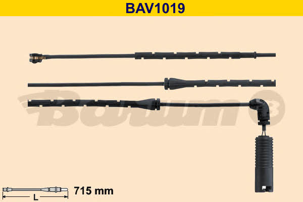 Barum BAV1019 Датчик износа тормозных колодок BAV1019: Отличная цена - Купить в Польше на 2407.PL!