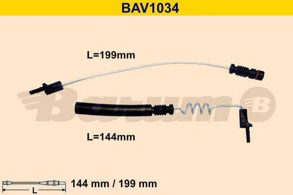Barum BAV1034 Датчик износа тормозных колодок BAV1034: Отличная цена - Купить в Польше на 2407.PL!