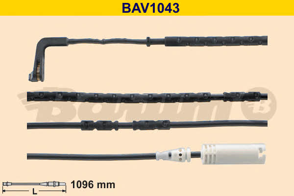 Barum BAV1043 Warning contact, brake pad wear BAV1043: Buy near me in Poland at 2407.PL - Good price!