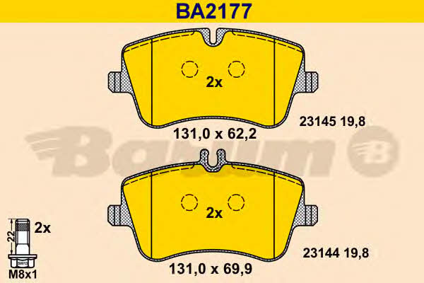 Barum BA2177 Klocki hamulcowe, zestaw BA2177: Dobra cena w Polsce na 2407.PL - Kup Teraz!