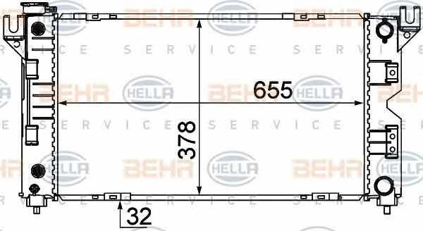 Behr-Hella 8MK 376 766-541 Kühler motorkühlung 8MK376766541: Kaufen Sie zu einem guten Preis in Polen bei 2407.PL!