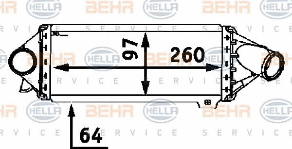 Behr-Hella 8ML 376 723-061 Intercooler, charger 8ML376723061: Buy near me in Poland at 2407.PL - Good price!