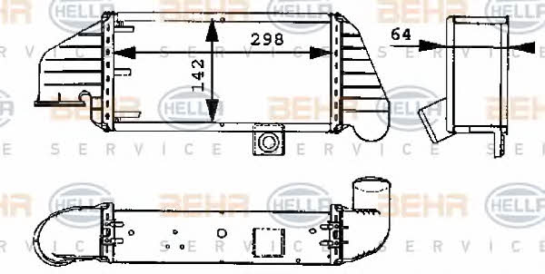 Ladeluftkühler Behr-Hella 8ML 376 723-071