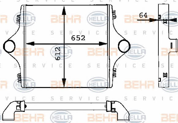  8ML 376 723-741 Chłodnica powietrza doładowującego (intercooler) 8ML376723741: Dobra cena w Polsce na 2407.PL - Kup Teraz!