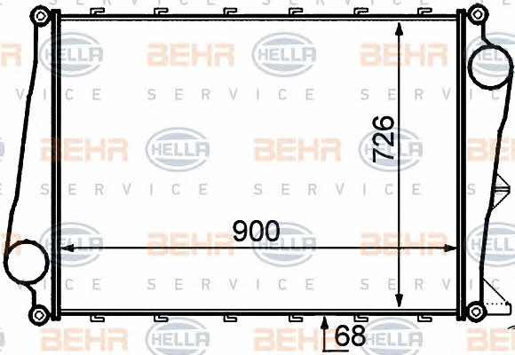Behr-Hella 8ML 376 727-551 Intercooler, charger 8ML376727551: Buy near me in Poland at 2407.PL - Good price!