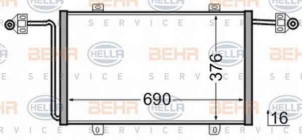 Behr-Hella 8FC 351 306-541 Cooler Module 8FC351306541: Buy near me in Poland at 2407.PL - Good price!