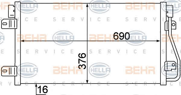 Behr-Hella 8FC 351 306-641 Радиатор кондиционера (Конденсатор) 8FC351306641: Купить в Польше - Отличная цена на 2407.PL!