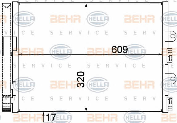 Behr-Hella 8FC 351 309-081 Радиатор кондиционера (Конденсатор) 8FC351309081: Отличная цена - Купить в Польше на 2407.PL!