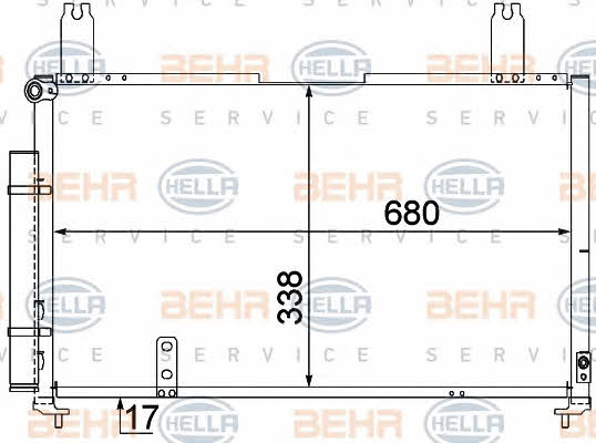 Behr-Hella 8FC 351 309-121 Радиатор кондиционера (Конденсатор) 8FC351309121: Отличная цена - Купить в Польше на 2407.PL!