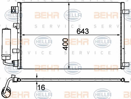Behr-Hella 8FC 351 310-121 Cooler Module 8FC351310121: Buy near me in Poland at 2407.PL - Good price!