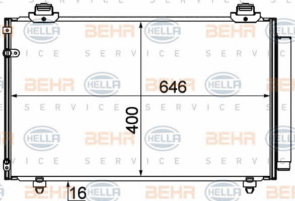 Behr-Hella 8FC 351 310-131 Радиатор кондиционера (Конденсатор) 8FC351310131: Отличная цена - Купить в Польше на 2407.PL!