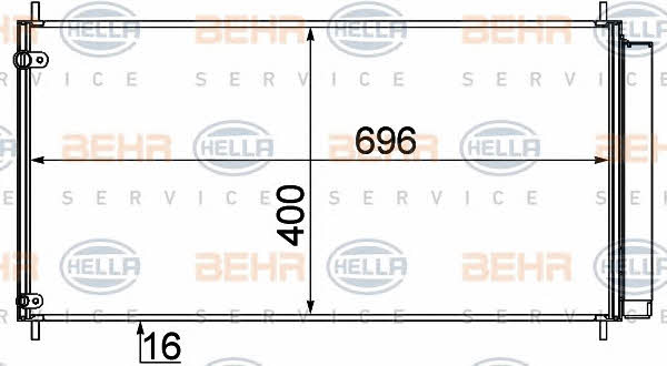 Behr-Hella 8FC 351 310-151 Радиатор кондиционера (Конденсатор) 8FC351310151: Купить в Польше - Отличная цена на 2407.PL!