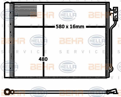 Behr-Hella 8FC 351 316-611 Радиатор кондиционера (Конденсатор) 8FC351316611: Отличная цена - Купить в Польше на 2407.PL!